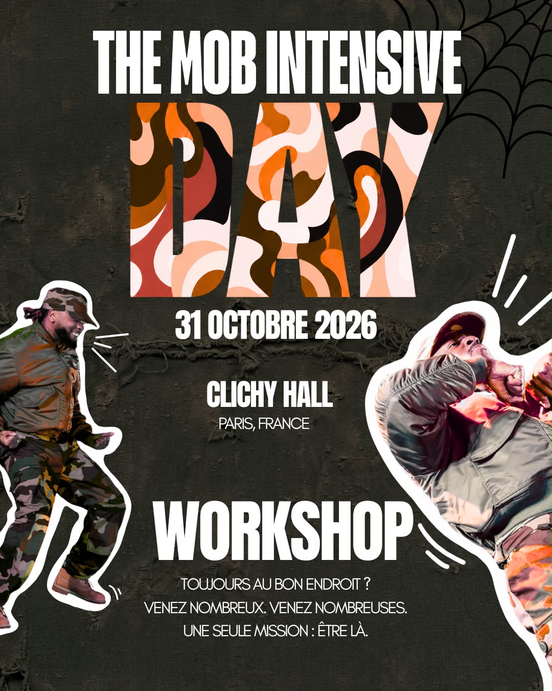Affiche The Mob Intensive Day : workshop le 31 octobre 2026 au Clichy Hall, Paris Image